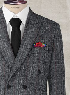 Lend a stylish edge to your appearance with our Harris Tweed Welsh Gray Double Breasted Suit which offers style and personality to men who seek excellence in their apparel. Crafted from wool, the suit furnishes a luxurious hand feel that will significantly enhance your professional wardrobe. Opt for this suit for a corporate event or a summer wedding. 
 
 Look Includes  Harris Tweed Welsh Gray Fabric  Double Breasted Jacket Style  Peak Lapel  Real Horn Royal Buttons  Single Vent  Three Cuff Butt Tailored Double Breasted Wool Suit, Luxury Winter Double Breasted Suit, Formal Tweed Suit With Suit Collar, Wool Double Breasted Suit With Welt Pockets For Tailoring, Winter Tweed Three-piece Business Suit, Winter Business Tweed Three-piece Suit, Winter Tweed Three-piece Suit For Business, Timeless Wool Double-breasted Suit, Semi-formal Tweed Suit With Suit Collar