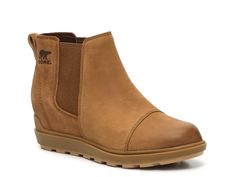 Save on Evie II Wedge Chelsea Boot at DSW. Free shipping, convenient returns and customer service ready to help. Shop online for Evie II Wedge Chelsea Boot today! Wedge Boot Outfit, Sorrel Boots, Sorel Evie, Head Over Boots, Brown Wedge Boots, Trending Handbags, Boot Outfits, Brown Chelsea Boots, Sorel Boots