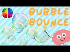 bubble bouncer game with an image of a brain and bubbles