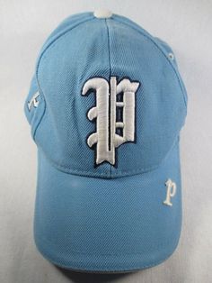 Hello! I am selling a P Blue Adjustable Baseball Cap Hat The pictures are of the Hat that you will receive. The Hat has marks that are viewable in the photos, otherwise in Great Condition. It has been stored in a non-smoking and non-pet environment. It will be shipped securely in a strong box. Tracking is included. All orders ship out daily, except on days when the post office is closed. Please check my store frequently. I am selling a lot of Hats and Collectables. Thank You for Looking! #7 Vintage Blue Dad Hat, Blue Vintage Baseball Cap With Curved Brim, Vintage Blue Snapback Dad Hat, Vintage Blue Baseball Cap With Curved Brim, Vintage Blue Snapback Hat For Streetwear, Vintage Blue Dad Hat Baseball Cap, Vintage Blue Baseball Dad Hat, Vintage Blue Adjustable Fitted Hat, Vintage Blue Snapback Cap