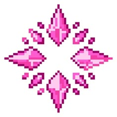 an image of pixel art in pink and purple