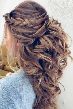 Partial Updo, Easy Wedding Guest Hairstyles, Bride Hairstyle, Wedding Guest Hairstyles, Best Wedding Hairstyles, Long Hair Updo, Hairstyles Wedding, Wedding Hair Inspiration, Wedding Hair Down