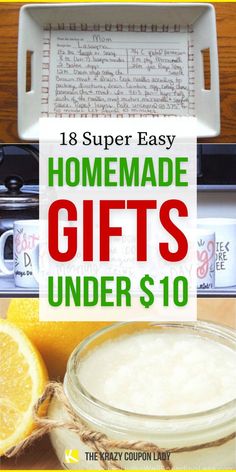 Easy Homemade Christmas Gift Ideas Under $10 Cheap Handmade Gifts, Easy Christmas Gift Ideas For Family, Thoughtful Homemade Christmas Gifts, No Spend Christmas Gift Ideas, Fyi Christmas Gifts, Homemade Gift Ideas For Family, Homemade Family Gifts, Affordable Diy Christmas Gifts, Crafts To Make For Christmas Gifts