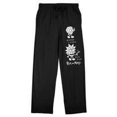 Celebrate your favorite cartoon characters with these Rick & Morty sleep pajama pants. The pants feature black and white images of the characters while white letters spell out, “Wubba Lubba Dub Dub. The series logo appears in white below the image. The pants come in black with a pair of pockets and an adjustable elastic waistband. Fans of the Rick & Morty cartoon will love these cozy sleep pajama pants. Supernatural Show, Cozy Sleepwear, Cozy Sleep, Wubba Lubba Dub Dub, Mens Sleepwear, Winchester Brothers, White Images, Sleep Pants, Pants Large