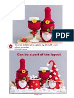 the instructions for making christmas wine glasses are shown in two different pictures, one is red and