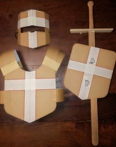 Knight Birthday Party, Cardboard Costume, Medieval Decor, Medieval Party, Vbs Themes, Cardboard Toys, Bible School Crafts, Bible Crafts For Kids, Vbs Crafts