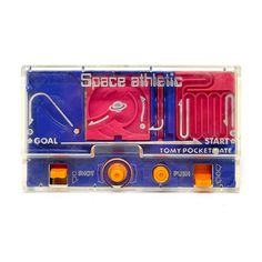 an old school cassette recorder with the words space shuttle on it