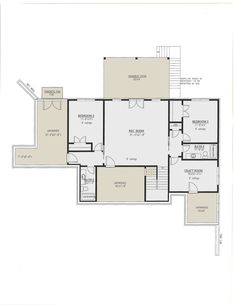 the floor plan for a house with two levels