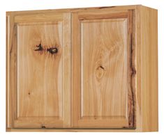 a wooden cabinet with two doors and one drawer on the front, is shown against a white background