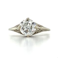 an old - fashioned diamond ring