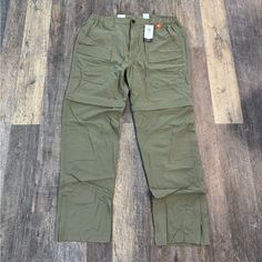 Nwt Convertible Fishing Pants Xl 34” Inseam Khaki Cargo Pants With Pockets For Camping, Utility Cargo Pants For Camping, Utility Cargo Pants With Pockets For Camping, Utility Bottoms With Side Pockets For Camping, Casual Khaki Cargo Pants For Camping, Utility Camping Bottoms With Side Pockets, Casual Green Bottoms For Camping, Khaki Camping Bottoms With Pockets, Utility Bottoms With Functional Pockets For Camping