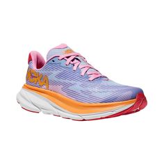 Hoka One One Girl's (Grade School) Clifton 9 Peony/Mirage — Tip Top Shoes of New York Clifton 9, Waterproof Sneakers, Ballet Dress, Hoka One One, Recycled Yarn, Shoe Insoles, Boys Boots, Sandals For Sale