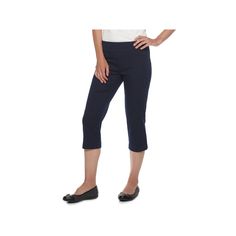 A wide-waistband and a stretchy cotton blend give these women's Croft & Barrow capri pants a lovely look.Click on this WOMEN'S GUIDE to find the perfect fit and more! A wide-waistband and a stretchy cotton blend give these women's Croft & Barrow capri pants a lovely look.PRODUCT FEATURES Stretchy cotton blend 2 front pocketsFIT & SIZING 21-in. inseam Midrise sits at the hip Straight-leg cut Hidden elastic waistbandFABRIC & CARE Cotton, rayon, polyester, spandex Machine wash Imported Size: 8. Col Stretch Summer Capris, Summer Stretch Capris, Cotton Cropped Leg Capris, Stretch Cropped Leg Pants For Spring, Comfort Stretch Trousers For Spring, Comfort Stretch Ankle-length Pants For Spring, Fitted Cotton Knee-length Pants, Stretch Cotton Capris For Work, Fitted Capri Length Pants For Spring