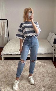 Oversized Tee Outfit, Cute Going Out Outfits, Chique Outfits, Uni Outfits, Lela Rose, Causual Outfits, Swaggy Outfits