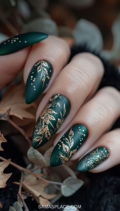 Get inspired by these 30+ best November nail ideas for 2024, perfect for the cozy fall season. From warm autumnal tones like burnt orange, deep reds, and earthy browns to trendy designs featuring plaid patterns, leaf art, and glittery accents, these nail styles are perfect for every mood and occasion. Try matte finishes for a sophisticated look or add gold and metallic touches for holiday-ready glam. Whether you prefer minimalistic or bold designs, these November nail ideas will elevate. Yule Inspired Nails, Yule Nail Designs, Winter Solstice Nails, Yule Nails, Dark Academia Nails, November Nails Ideas, November Nail Ideas, November Nail, Gold Nail Designs