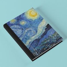 a book with an image of the starry night