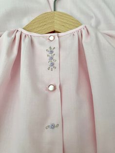 Pink Embroidered Dresses For Baptism, Pink Embroidered Dress For Baptism, Embroidered Pink Baptism Dress, Pink Floral Embroidery Dress For Baptism, Grandma Dress, Gender Neutral Baby Clothes, Day Dress, Coming Home, Baby Clothing