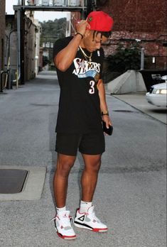 Aesthetic Streetwear Outfits, Streetwear Ideas, Drippy Outfit, Shooting Guard, Black Men Fashion Casual, Mens Casual Outfits Summer, Black Men Street Fashion