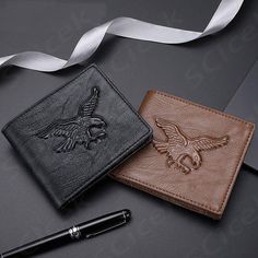 Men's Personalized 3D Eagle Relief Pattern Wallet New Men Pu Leather Short Purse Casual Credit Card
 ... more Purse Casual, Mens Wallet, Leather Short, Men's Wallet, Leather Shorts, New Man