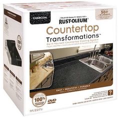 a box of countertop that is in the shape of a kitchen with an oven and sink