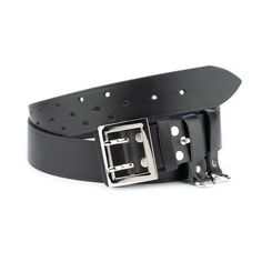 "Buy Police Duty Belt Black Genuine Leather Two Hole Belt For Jeans Double Prong Heavy Duty Silver Buckle Wide Belt 45 Mm BELT SIZE: Choose from drop down menu above BELT HEIGHT: 1 1/7\" | 4.5 cm LEATHER: Genuine leather COLOR: Black BUCKLE: Metal in silver color CONDITION: New INCLUDED: Dust bag ALL BELTS ARE MEASURED FROM THE LEATHER PART'S END TO THE MIDDLE HOLE. PAYMENT Shopping on Etsy is 100% safe. I accept Paypal to make your payment process totally secure. Paypal also protect your financ Black Leather Belt With Edgy Style, Edgy Black Belt Buckle With Removable Belt, Black Leather Belts And Suspenders With Adjustable Strap, Black Leather Belt Buckles With Metal Pin, Black Leather Belt Buckle With Metal Pin, Police Duty Belt, Police Duty, Belt For Jeans, Duty Belt