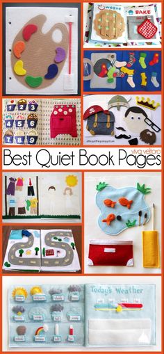 the best quiet book pages for toddlers to learn how to make their own books