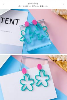 Kawaii Colorful Fruit & Nature Earrings (Buy one & Get one for FREE) - Kuru Store Trendy Plastic Jewelry For Birthdays, Green Plastic Earrings For Gifts, Cute Green Jewelry For Party, Cute Plastic Party Earrings, Trendy Plastic Earrings For Gift, Trendy Birthday Earrings For Pierced Ears, Colorful Cute Party Jewelry, Trendy Green Dangle Flower Earrings, Green Fun Plastic Jewelry