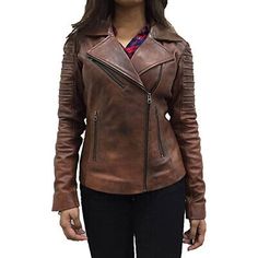 ROXA NEW Women Dark Tan Authentic Lambskin Pure Leather Jacket Belted Biker Coat | eBay Brown Leather-lined Outerwear For Fall, Brown Leather Long Sleeve Utility Jacket, Brown Leather Biker Jacket With Pockets, Luxury Brown Biker Jacket With Double-needle Sleeve, Biker Coat, Brown Long-sleeved Leather Outerwear, Best Leather, Leather Skin, Dark Tan