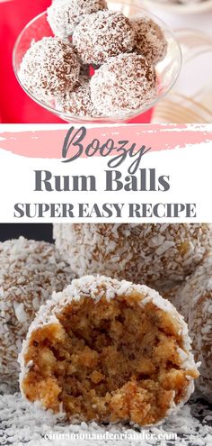 the recipe for boozy rum balls is easy to make, and tastes just as good as it looks