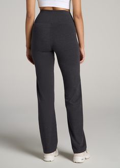 About Our Women's Cotton Straight Leg Tall Leggings A New Take on Women's Tall LeggingsGo casual or get cozy with American Tall Women's Straight Leg Cotton Leggings, specially made for the taller frame. These high-waisted tall leggings are a blend of comfort and style, designed to fit the longer legs of women 5'9" to 6'6".Features You'll Love: Fit: Straight leg, high-rise design for a flattering silhouette. Style: Chic and versatile, with a wide waistband, available in two classic and stylish co Comfort Stretch Full-length Pants For Fall, Comfort Stretch Full Length Pants For Fall, Tight Yoga Bottoms With 5-inch Inseam, Comfortable Full-length Bottoms With Comfort Stretch, Full-length Solid Leggings With Comfort Waistband, Solid Color Full-length Leggings With Comfort Waistband, Full Length Bottoms With Comfort Waistband, Comfortable Full-length Bottoms For Fall, Comfortable Full Length Bottoms For Fall