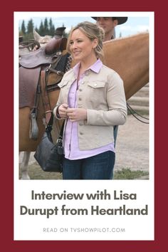 a woman standing next to a horse with the caption interview with person from heartland