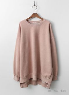 "Women's loose fit pigment sweatshirts Vintage look with loose fit up to size Beautiful fit and sustainable fabric Size One size, good for US size 4-12 length 76cm /30\" shoulder 62cm /24\" chest width 64cm /25\" wide arm hole * Model Ht 5'7\"/170cm Fabric and Care Cotton 100%, pigmented and biowashing processed. Machine washable and tumble dry made in S Korea" Oversized Crew Neck Sweatshirt With Soft Texture, Relaxed Fit Soft-washed Solid Color Sweatshirt, Solid Color Soft-washed Sweatshirt With Relaxed Fit, Solid Color Soft-washed Relaxed Fit Sweatshirt, Solid Cotton Sweatshirt With Soft Texture, Oversized Plain Hoodie With Crew Neck, Soft Texture Cotton Sweatshirt, Cotton Sweatshirt With Soft Texture For Fall, Soft Cotton Sweatshirt For Fall