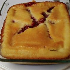 a close up of a pie on a plate