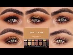 5 LOOKS 1 PALETTE | FIVE EYE LOOKS WITH THE SOFT GLAM PALETTE BY ANASTASIA (ABH) | PATTY - YouTube Soft Glam Makeup Palette, Soft Glam Ii Palette Looks, Anastasia Soft Glam Palette Tutorial, Anastasia Eyeshadow Looks, Anastasia Makeup Looks, Soft Glam Palette Looks Step By Step, Anastasia Soft Glam Looks