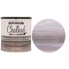 rust - to - lum chalked smoked wood paint