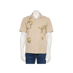 He'll love the laid-back look of this Men's Retrofit Embroidered Flora Shirt. Click on this MEN'S GUIDE to find the perfect fit and more! FEATURES Button-front Button front Vented hem Short sleevesFIT & SIZING Regular fitFABRIC & CARE Cotton, rayon Machine wash - Delicate Imported Color: Oxford. Gender: male. Age Group: adult. Age Group, Oxford, Perfect Fit, Tops & Tees, Top Outfits, Clothes, Color