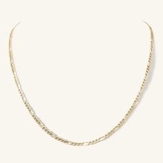 2.6mm Figaro chain crafted in 10k yellow gold with three length options. This brand new chain style is reminiscent of chains of days past and lays on the body like liquid gold. Figaro Chain Necklace, Figaro Chains, Figaro Chain, Liquid Gold, Chain Styles, The Body, Chain Necklace, Yellow Gold, Brand New