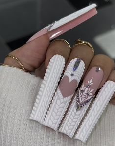 Sugar Nails Acrylic, Nail Decoration Ideas, Simple Nail Designs Acrylic, Nail Glow, Really Long Nails, New Years Nails, Stilleto Nails Designs, Sugar Nails, New Years Eve Nails