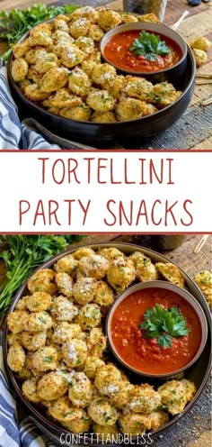 cheese tortellini party snacks Tortellini Bites, Easy Party Snacks, Party Snacks Easy Appetizers, Party Snacks Easy, Zucchini Puffer, Snacks Easy, Easy Appetizers