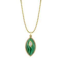 Marquise Diamond Green Enamel Pendant – Norman Silverman Fine Jewelry Green Marquise Necklaces, Luxury Green Diamond Necklace With Single Cut Diamonds, Luxury Green Teardrop Pendant Necklace, Green Oval Pendant Jewelry With Diamond Accents, Green Diamond Necklace With Bezel Setting, Marquise Diamond, Green Enamel, Vibrant Green, Lab Grown