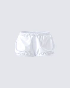 Flirty & fab 🤩 Perfectly combining cheeky charm with effortless style, these shorts made from cotton poplin fabric and complete with a satin ribbon bow and lace trim at the hem are your ultimate go-to for adding a touch of sass to any outfit 🤍 White Cotton Short Bloomers, Stretch Short Bloomers For Summer, White Cotton Swimwear With Elastic Waistband, Stretch Summer Bloomers Short Length, Summer Stretch Bloomers Short Length, White Fitted Short-length Swim Trunks, White Fitted Short Swim Trunks, Fitted White Swim Trunks, White Fitted Swim Trunks