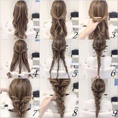 The best hairstyles for long thin hair help highlight your natural hair without adding weight. Click to check out the hairstyles that will do the trick! Braided Hair Tutorial, Wedding Hairstyles Tutorial, Really Long Hair, Braid Hairstyle, Hair Tutorials Easy, Easy Braids, Short Hairstyle, Braided Hairstyles Tutorials