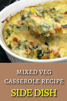 a casserole dish with spinach and cheese