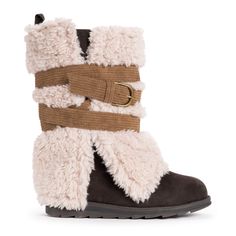 Plush & warm, LUKEES by MUK LUKS® Women's Sigrid Nikki Too Boots blend luxe comfort with fashionable style. A faux suede belt wrap and sweater knit detail put a fun twist on a classic pull-on boot.Wipe with a damp cloth to clean, no bleach, lay flat to dry. Imported.- Treaded TPR Sole- 100% Polyester Upper- 100% Polyester Tricot Lining- 100% Polyester Tricot Insole- Memory Foam Insole- Multiple Color Options- Women’s Whole Sizes 6-11 Mukluk Boots, Rubber Sole Boots, Suede Belt, Shoe Carnival, Snow Boots Women, Pull On Boots, Winter Boots Women, Boots Women, Sweater Knit