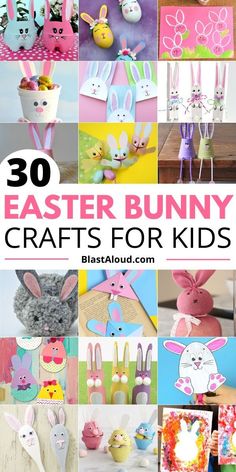 easter bunny crafts for kids that are easy to make and great for the whole family