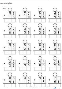 the worksheet for addition and subtractions to practice numbers 1 - 10