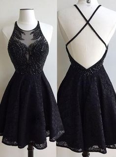 Newarrivaldress bietet Schwarze Perlen Spitze Cross Back Sexy Short Homecoming Kleider BA6891 zum großen Sale und kostenlosen Versand an. Kaufen Sie die  Spitze A Linie Ärmellos Ballkleider in Eile bei deilver zu extrem günstigen Preisen für Bräute. Bridesmaid Blue, Prom Dress Short Lace, Black Lace Formal Dress, Gaun Koktail, Rok Midi, Blue Products, Black Lace Prom Dress, Cute Homecoming Dresses, Black Homecoming Dress