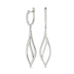 white gold diamond fashion drop earrings Formal Dangle Diamond Earrings With Pave Setting, Dazzling Dangle Diamond Earrings With Pave Setting, White Gold Pave Set Drop Earrings, White Gold Drop Earrings With Pave Setting, Cubic Zirconia Drop Earrings With Pave Setting, Modern Diamond Drop Earrings With Single Cut Diamonds, White Gold Dangle Diamond Earrings With Pave Setting, Modern Brilliant Cut Diamond Earrings For Evening, Fine Jewelry Pave Setting Drop Earrings