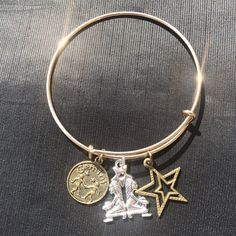 May 21 - June 21 Adjustable Bangle (Can Size Up Or Down) Double Sided Coin Charm More Zodiac Signs Coming Soon! The Perfect Gift To Preserve Jewelry Try To Not Get Wet, Keep In Little Bag (Included) While Not Wearing. Handmade, Ready To Ship! Thank You For Supporting My Business - #Zodiac #Astrology #Constellation #Gift #Birthday #Sign #Alexandani #Freepeople #Urbanoutfitters Silver Charm Bracelet With Adjustable Bangle, Silver Metal Friendship Bracelets, Silver Jewelry With Adjustable Chain For Friendship, Adjustable Silver Bangle With Charms, Silver Nickel-free Bangle For Friendship, Adjustable Gold Sterling Silver Bangle, Symbolic Adjustable Nickel-free Charm Bracelet, Adjustable Silver Charm Bracelet, Silver Symbolic Charm Bangle Bracelet