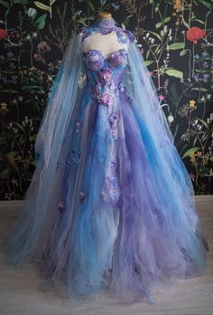 Unique Dress Design, Sugar Dress, Watercolor Dress, Fairytale Dress